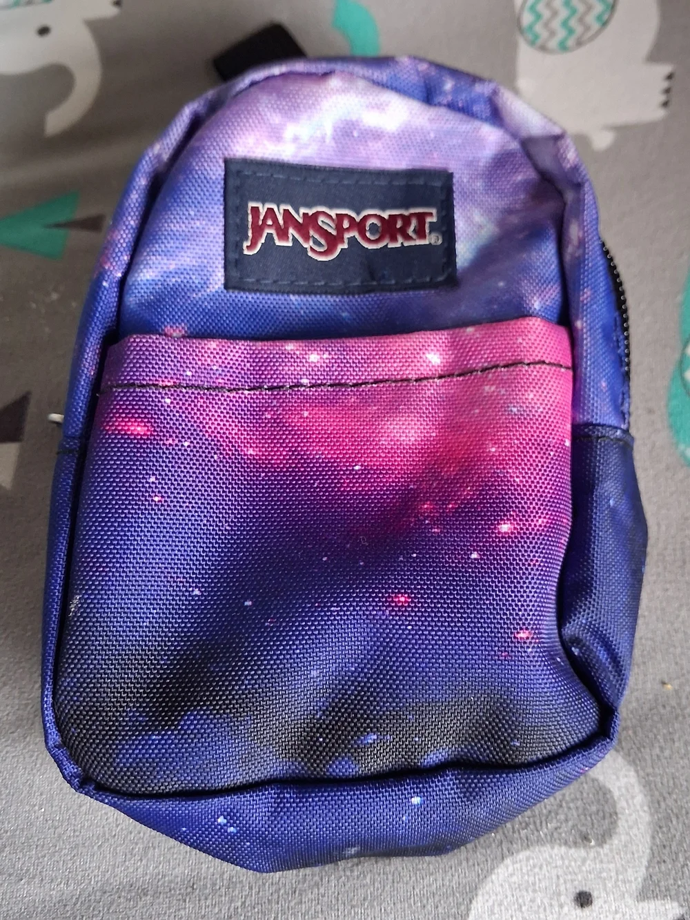 Jansport Galaxy Mini Backpack in Purple, Pink, Blue